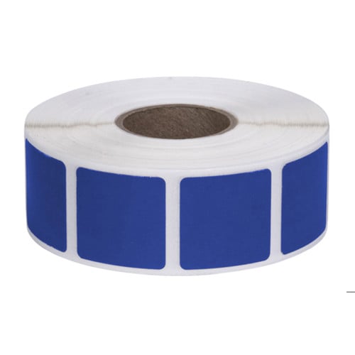 ACTION TARGET Target Paster 7/8" Sq Bullet Hole Repair Blue 1000 for sale at KYGUNCO.