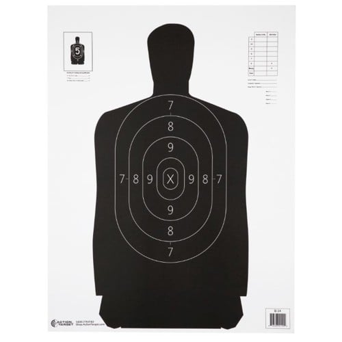 ACTION TARGET B-34 Qualification 17.5x23" Target | 100 Count for sale at KYGUNCO.