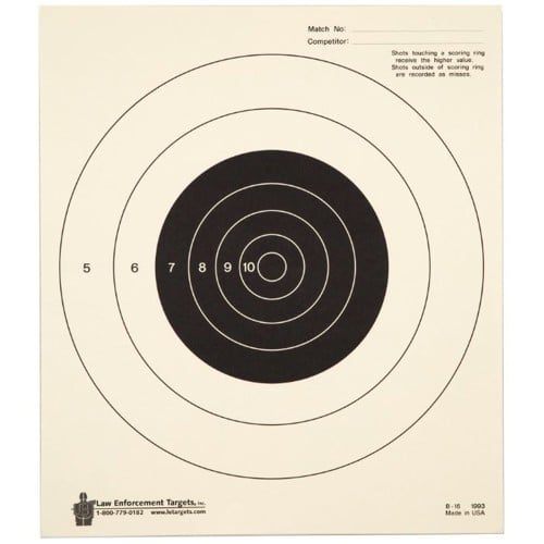 ACTION TARGET 25 Yard Slow Fire Bulls-Eye Heavy Tagboard 10.5x12" Target | 100 Count for sale at KYGUNCO.