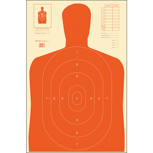 ACTION TARGET B-27E Economy Target 23x35 Orange 100pk for sale at KYGUNCO.
