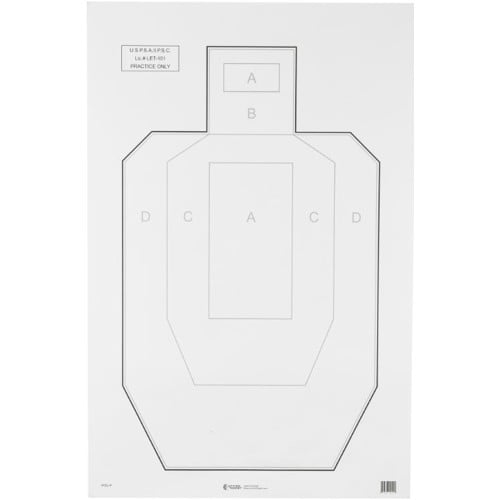 ACTION TARGET IPSC-P Official USPSA/IPSC Practice 23x35" Target | 100 Count for sale at KYGUNCO.