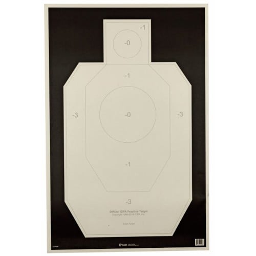 ACTION TARGET IDPA-P Officially Licensed IDPA Practice 23x35" Target | 100 Count for sale at KYGUNCO.