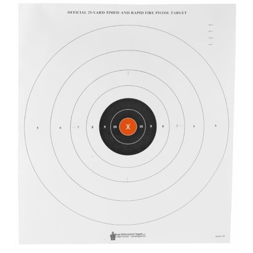 ACTION TARGET B-8 25-Yard Timed & Rapid Fire 21x24" Target | 100 Count for sale at KYGUNCO.