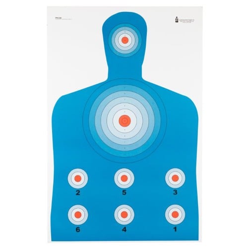 ACTION TARGET PR-CQ1 High Visibility Flourescent 23x35" Target | 100 Count for sale at KYGUNCO.