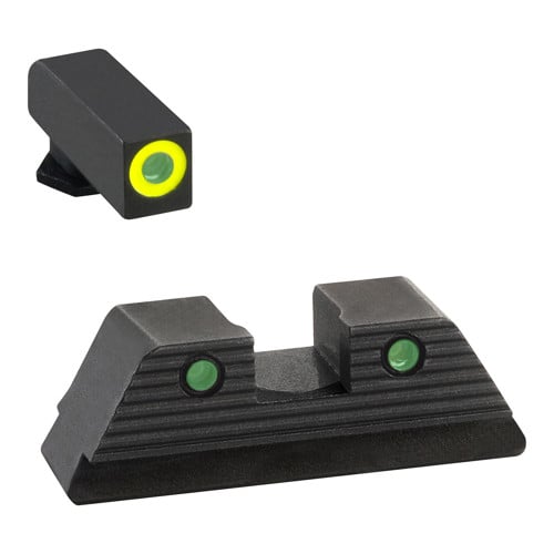 AMERIGLO Trooper Sight Front/Rear fits Glk 20,21, Grn/Lime for sale at KYGUNCO.