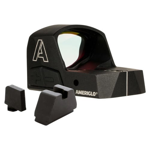 AMERIGLO Haven Red Dot 1x 28 Blk /Glk Optic Iron Sights for sale at KYGUNCO.