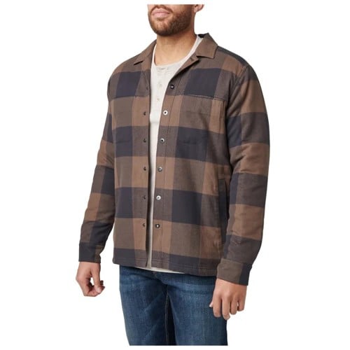 5.11 TACTICAL Seth Shirt Jacket | Major Brown Check for sale at KYGUNCO.