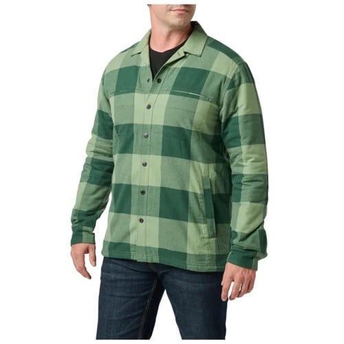 5.11 TACTICAL Seth Shirt Jacket | Trekking Green Check for sale at KYGUNCO.