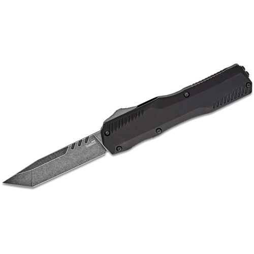 KERSHAW KNIVES Livewire OTF AUTO Knife 3.3" Tanto Blade | Black Aluminum Handles for sale at KYGUNCO.