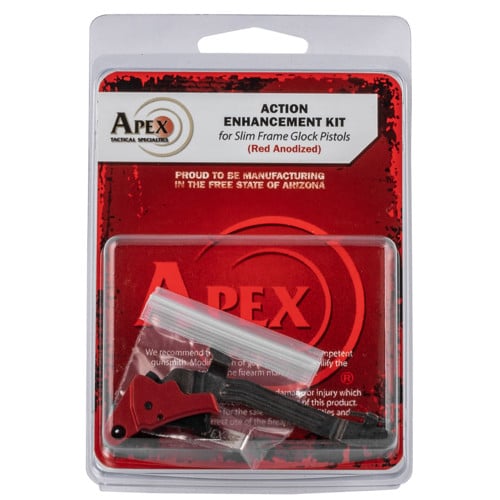 APEX TACTICAL Action Enhancemnt Kit Blk/Red Dropin Glk 43/43X/48 for sale at KYGUNCO.