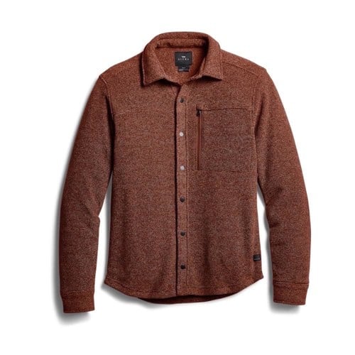 SITKA Snowcrest LS Shirt Dark Red Heather for sale at KYGUNCO.