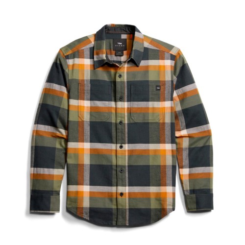 SITKA Ashland Light Weight Flannel Olive Green Plaid for sale at KYGUNCO.