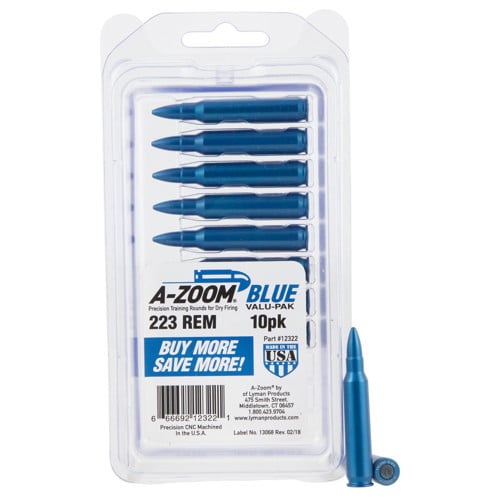 A-ZOOM Snap Caps Blue 10/Pack Aluminum for sale at KYGUNCO.