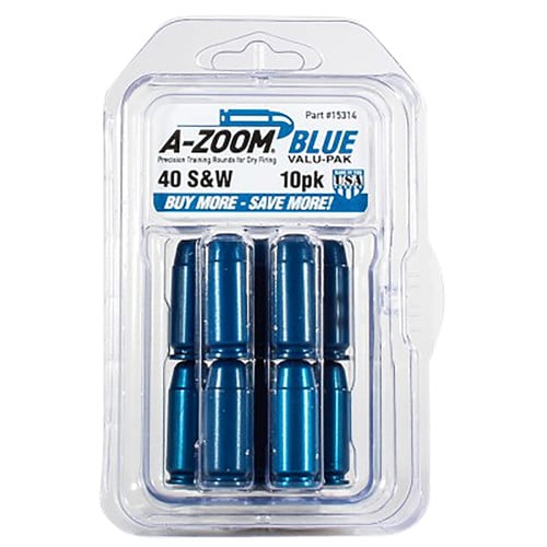 A-ZOOM Snap Caps Blue 10/Pack Aluminum for sale at KYGUNCO.