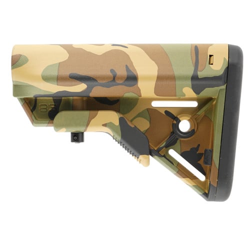 B5 SYSTEMS Bravo Mil Spec Stock | Woodland Camo for sale at KYGUNCO.