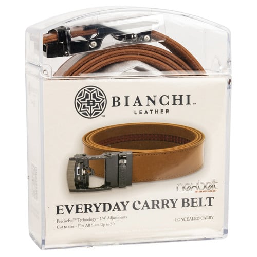 BIANCHI Up to 50" Tan EDC NexBelt Matte Leather for sale at KYGUNCO.