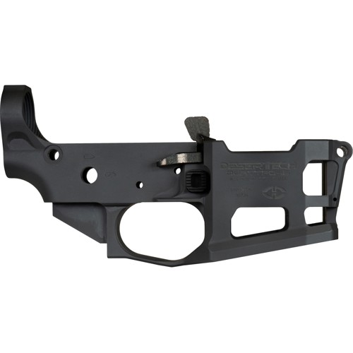 DESERT TECH Quattro-15 5.56 NATO / 223 Rem Stripped AR15 Lower Receiver w/ 53rd Magazine | Black for sale at KYGUNCO.