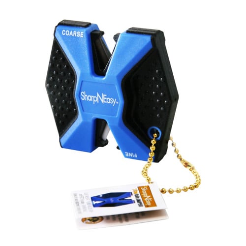 ACCUSHARP Sharp-N-Easy 2-Step Sharpener Hand Held Black/Blue for sale at KYGUNCO.
