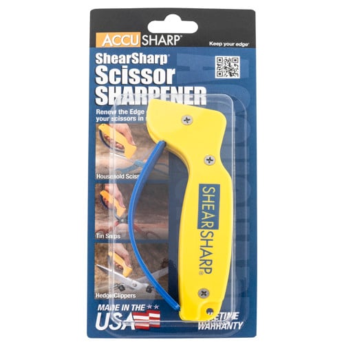 ACCUSHARP Shear-Sharp Scissors Sharpener Diamond Yellow/Blue for sale at KYGUNCO.