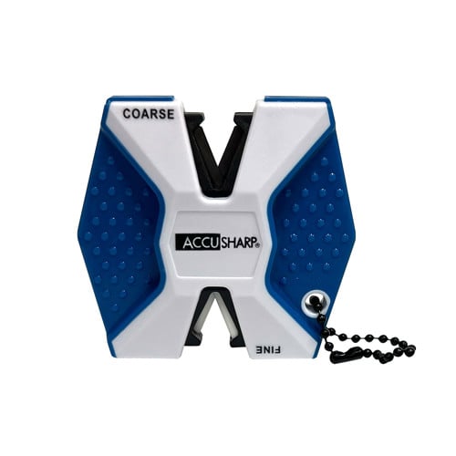 ACCUSHARP 2-Step Knife Sharpener Hand Held Diamond Blue/Wht for sale at KYGUNCO.