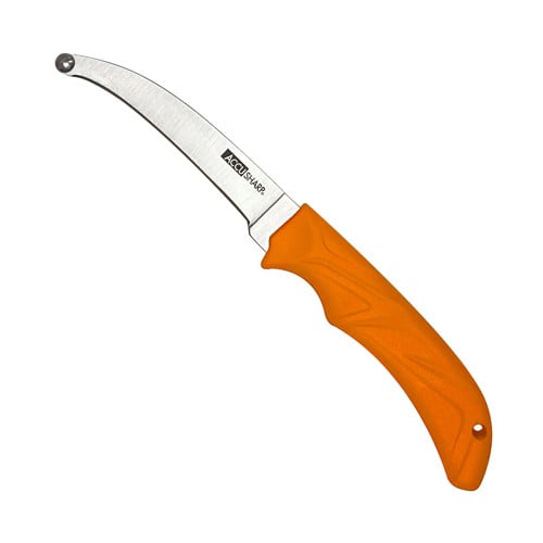 ACCUSHARP Accu-Zip 4" Fixed Plain SS Blade Blaze Orange for sale at KYGUNCO.