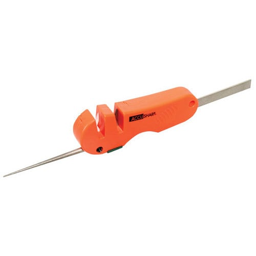 ACCUSHARP 4-in-1 Sharpener Hand Held Coarse Tungsten Orange for sale at KYGUNCO.