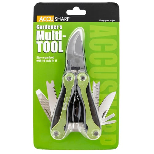ACCUSHARP Gardeners Black/Green Folding Plain Blade for sale at KYGUNCO.