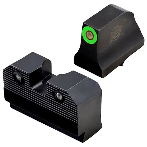 XS SIGHTS R3D Tritium Night Sights Suppressor Height Green for sale at KYGUNCO.