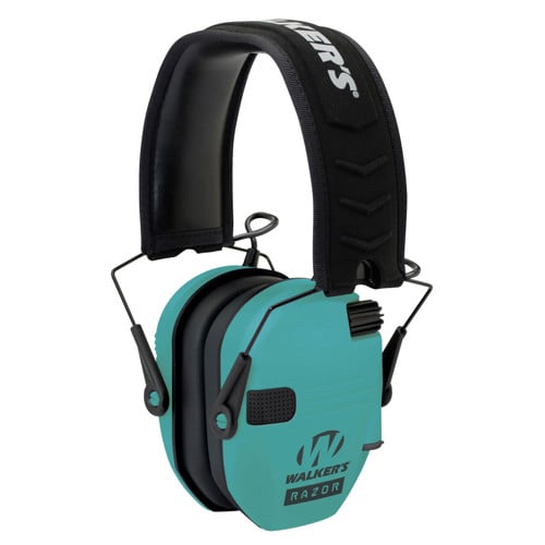 WALKER'S Razor Electronic Earmuff Teal 1 Pair for sale at KYGUNCO.