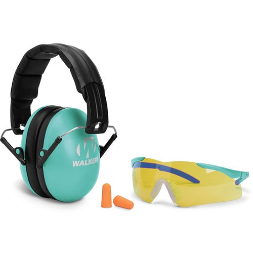 WALKER'S Folding Muff Combo 23 dB Ear Plugs/Shooting Glass for sale at KYGUNCO.