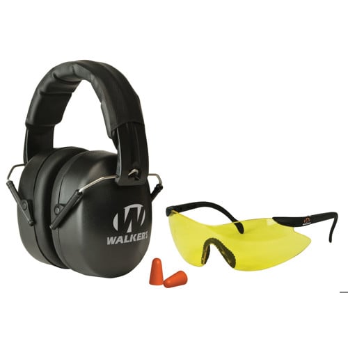 WALKER'S Earmuff Folding PaddedBlack Glasses Yellow Lenses for sale at KYGUNCO.