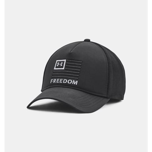 UNDER ARMOUR Men's UA Freedom Trucker Cap - Black Steel for sale at KYGUNCO.