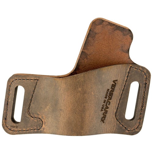 VERSACARRY Water Buffalo Protector Fits Single Stack RH Brown for sale at KYGUNCO.