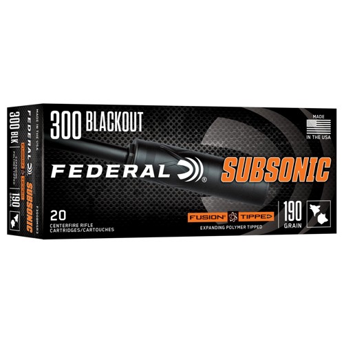 FUSION AMMO 300 Blk 190Gr 20rd Subsonic Expanding for sale at KYGUNCO.