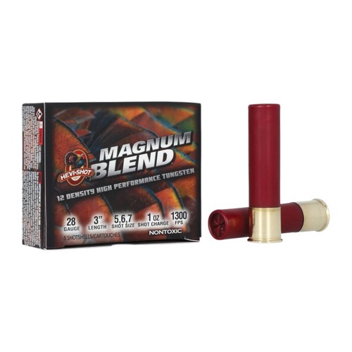 HEVI-SHOT 28Ga Magnum Blend 3" 1oz 5, 6, & 7 Shot 5rd for sale at KYGUNCO.