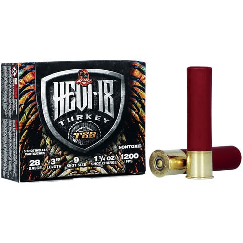 HEVI-SHOT 28Ga Hevi-18 TSS Turkey 3.0" 9 Shot 1.25oz 5rd for sale at KYGUNCO.