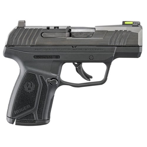 RUGER MAX-9 9mm 3.2" 10rd Pistol w/ Fiber Optic Sights | Black for sale at KYGUNCO.