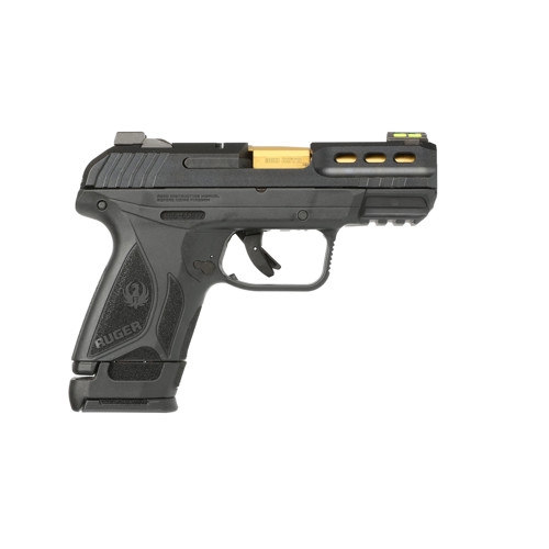 RUGER Security-380 380 ACP 3.42" 10rd/15rd - Black & Gold for sale at KYGUNCO.