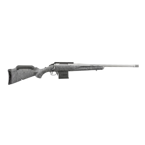 RUGER American 204 Ruger 20" 10rd Bolt Rifle w/ Threaded Fluted Barrel | Gun Metal Grey