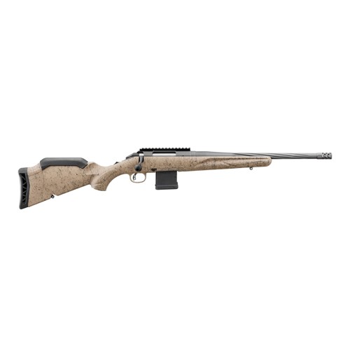 RUGER American Ranch GenII 5.56 NATO 16.1" 10rd Bolt Rifle w/ Fluted Threaded Barrel - Cobalt | FDE