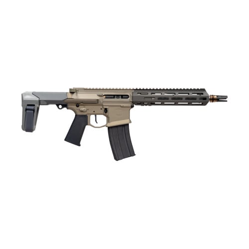 Q LLC Honey Badger 5.56 NATO / 223 Rem 10" 30rd Pistol w/ Brace & Cherry Bomb for sale at KYGUNCO.