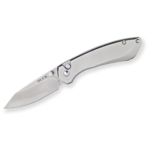 BUCK KNIVES Mini Sovereign Folding Knife 2.625" Clip Point Blade | Stainless Steel Handles for sale at KYGUNCO.