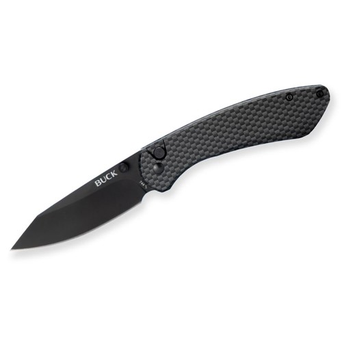 BUCK KNIVES Sovereign Folding Knife 3.225" Modified Clip Point Blade | Carbon Fiber Handles for sale at KYGUNCO.