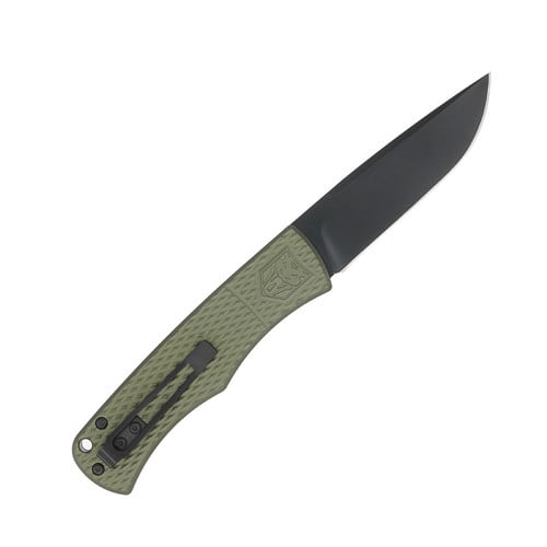 COBRATEC Vorpal Hidden Release Folding Knife 3" Drop Point Blade w/ ODG Aluminum Handles for sale at KYGUNCO.