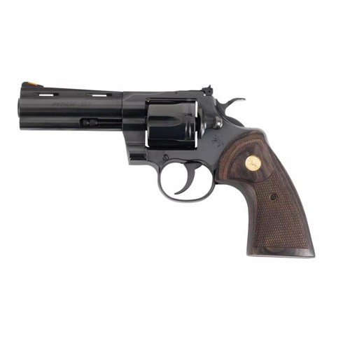 COLT Python 357 Mag / 38 Special 4.25" 6rd Revolver - Blued | Walnut for sale at KYGUNCO.