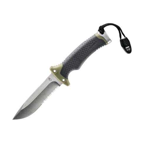 GERBER KNIVES Ultimate Survival Knife 4.75" Drop Point Fixed Blade | Rubber Handle w/ Sheath for sale at KYGUNCO.