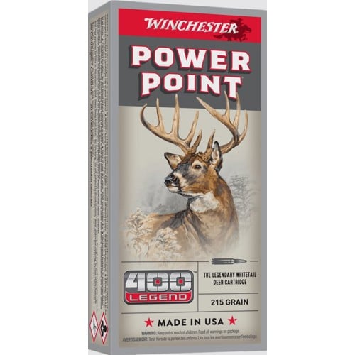 WINCHESTER Power-Point 400 Legend 215gr Rifle Ammunition | 20 Rounds for sale at KYGUNCO.