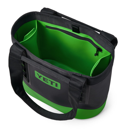 YETI Camino Carryall 20L Tote Bag | Black & Canopy Green for sale at KYGUNCO.
