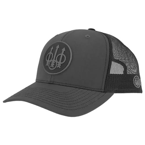 BERETTA JS Trucker Hat Charcoal and Black for sale at KYGUNCO.