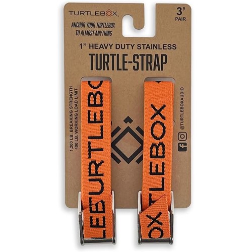 TURTLEBOX AUDIO Tie Down Straps Blaze Orange for sale at KYGUNCO.